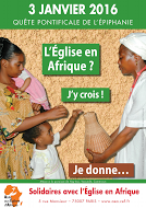 Quête épiphanie églises d'Afrique